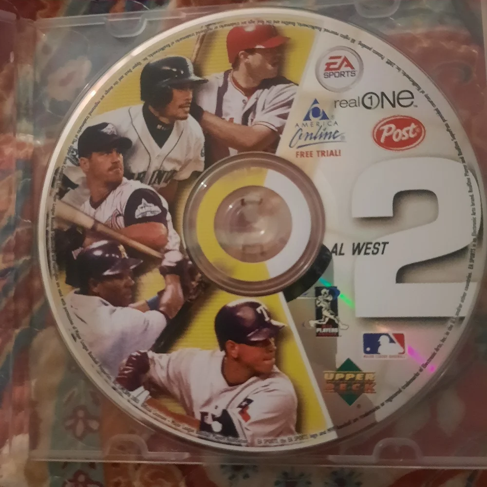 2003 Post MLB Baseball AL West CD #2 - EA Sports - Upper Deck CD-ROM W/Game